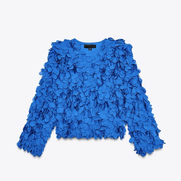 Zara Petal Jacket - Blue Textured Women's Jacket
Bluish - 3920/268 - Picture 2 of 8